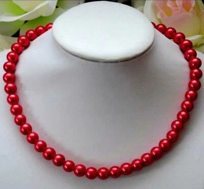 Glaswachs-Perlen-Kette ca.45,50,55,60 cm L.Neu Glänzend P.Ø 6,8,10,12 mm 1 Stück - Bild 1 von 2