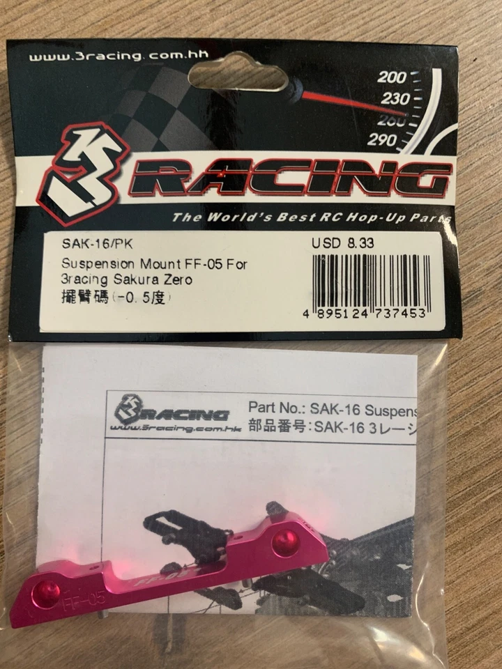 Montaje de suspensión 3Racing Sakura FF-05 sak-16PK Foto 1 de 1
