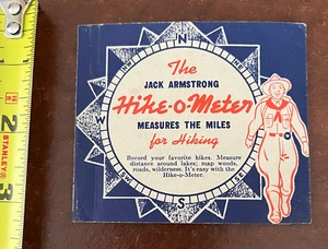 Vtg 30s JACK ARMSTRONG Wheaties HIKE-O-METER Original Paper Instruction Booklet - Picture 1 of 6