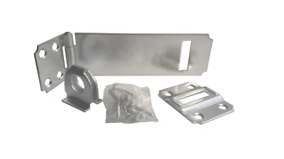 LOCK & LOCK Hinged Padlock Hasp for Sheds, REO & More - 4 1/2" (4.5inches)