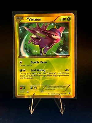 Virizion 103/101 Shiny Holo Secret Rare - B&W Plasma Blast Pokémon Card TCG - NM - Image 1 of 2