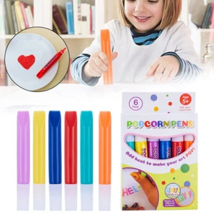 Puffy Art Pens Ink Popcorn 3D Printable Magic DIY Bubble Popcorn Drawing Pens OY - Picture 1 of 11