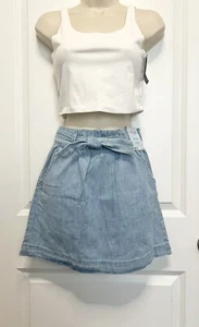 Cat & Jack Denim Midi Skirt For Girl Size Large(10/12) - Picture 1 of 5