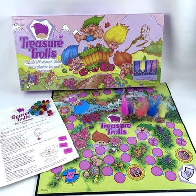 Vintage 1992  Treasure Trolls Board Game Complete - Image 1 of 4