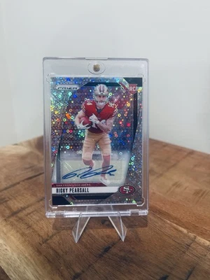 2024 Panini Prizm Ricky Pearsall NO HUDDLE DISCO PRIZM ROOKIE AUTO SP 49ers - Image 1 of 2