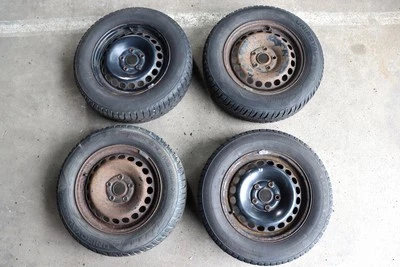 Audi A4 B5 A6 4B Passat 3BG Felgen Reifen Winterreifen M+S 195/65 R15 91T 4-6mm - Bild 1 von 4