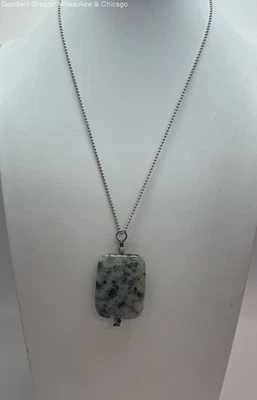 Collar colgante grande artesanal 925 amazonita 25 g Foto 1 de 3