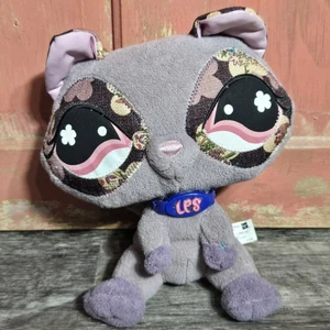 Littlest Pet Shop 2008 Raccoon Plush Toy Collar But No Secret Code Collectible - Picture 1 of 20