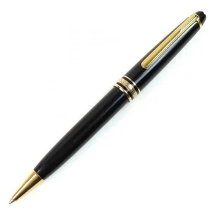 Montblanc Meisterstück White Star Twist Ballpoint Pen Black Gold - Picture 1 of 8