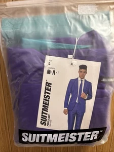 Einfarbig Lila Suitmeister Herren Größe L 42-44 Sakko, Hose, Krawatte Joker - Bild 1 von 2
