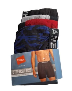Hanes Men's Premium Tagless Boxers 4 Pack Sz XL, 40"-42" Waist - Picture 1 of 2