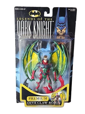 🔥1996 肯纳蝙蝠侠黑暗骑士传奇潜水爪罗宾可动人偶 — 第 1/2 张图片