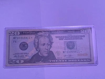 STAR NOTE ~2013 $20 Dollar Bill Circulated - Image 1 of 3