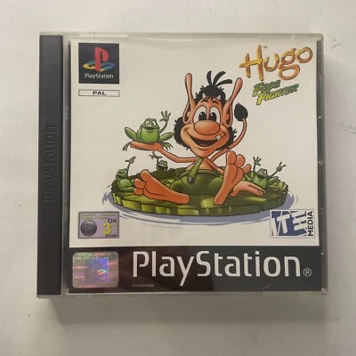 Hugo Frog Fighter Sony Playstation 1 PS1 PSX PAL Game Complete w Manual Tested - Image 1 of 3