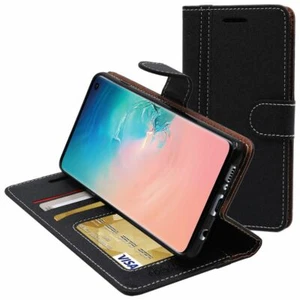 Coque pour Samsung S10 Galaxy Etui Portefeuille Housse PU Cuir Porte-Cartes - Zdjęcie 1 z 4