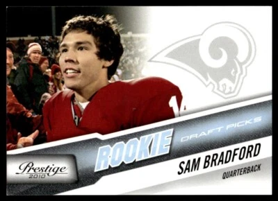 2010 Panini Prestige Draft Picks Light Blue Sam Bradford Rookie 738/999 St. - Image 1 of 2