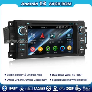8 Kern Android 13 DVD Autoradio Jeep Compass Wrangler Dodge Challenger Chrysler - Bild 1 von 21