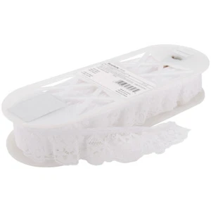 Wrights 186 2510-030 Daisy Loop Lace 1-5/8"X12yd-White - Picture 1 of 1