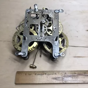 Vintage Gilbert Mantle Clock Movement PARTS REPAIR - Picture 1 of 9