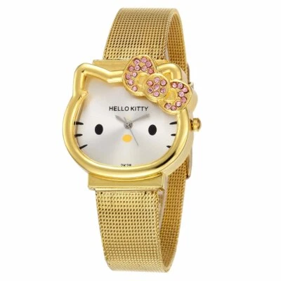 Nuevo Reloj Pulsera Hello Kitty Mujer Dama Acero Inoxidable Look Choice Foto 1 de 3