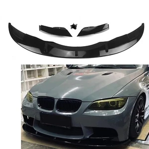 1 Satz Frontstoßstange Spoiler Lippe Schwarz Für BMW E90 E92 M3 2008 2009–2013 - Picture 1 of 12