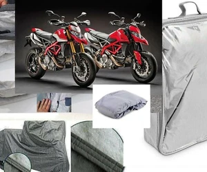 TELO COPRIMOTO TELATO FELPATO PER DUCATI HYPERMOTARD 950 ANNO 2020 ANTIGRANDINE - Foto 1 di 12