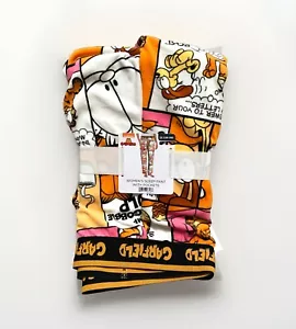 NEW Garfield Comic Strip Print Women's Soft Plush Pajama Pant Bottoms Size 3XL - Picture 1 of 7
