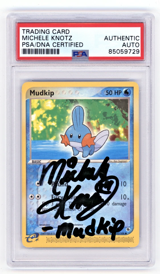 PSA Signed Michele Knotz Mudkip EX Ruby & Sapphire 60/109 Common - Image 1 of 2