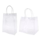 Clear Tote Bag PVC Transparant Handbag With Handle Snap Wedding Party Mak
