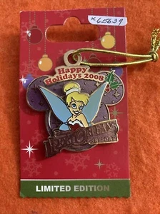 RARE OLD LE Disney PIN & Ornament Happy Holidays Tinker Bell Port Orleans Resort - Picture 1 of 1