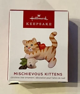 MINIATURE Hallmark 2022 Keepsake - Mischievous Kittens NEW - Bild 1 von 3