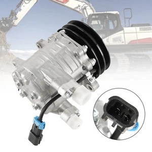 A/C Compressor 6733655 Compatible With Bobcat 773 863 963 S175 S250 T190 T300 A6 - Picture 1 of 13