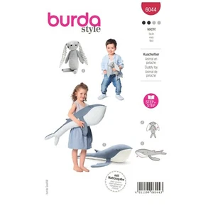 Burda Style Schnittmuster Nr. 6044 - Kuscheltiere - Hase und Wal - Bild 1 von 6