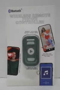 Vivitar Wireless Remote Phone Controller - Bluetooth - Green/White - NEW - Picture 1 of 2