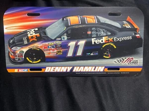 DENNY HAMLIN 11 FedEx Express NASCAR PLASTIC LICENSE PLATE WINCRAFT USA  - Picture 1 of 4