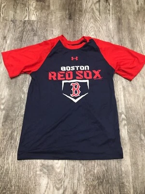 Under Armour Red Sox Youth Medium Red And Blue. 4-10 - Image 1 of 3