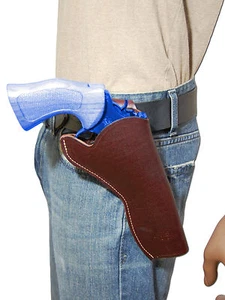 NEW Barsony Burgundy Leather Cross Draw Gun Holster for Ruger 6" Revolvers - Picture 1 of 7