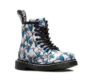 Dr. Martens Kid's Adventure Time Finn Print Brooklee Boot - I3(B67T) - Picture 1 of 5