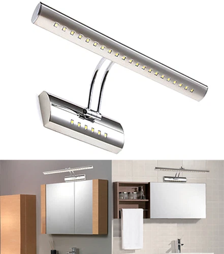 Applique Parete 27 LED 7 W Plafoniera Specchio Luce Calda Bagno Muro (M7J)