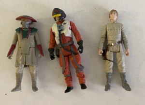 Lot of 3 Star Wars 3.75” Action Figures Poe Dameron Luke Skywalker Zuvio - Picture 1 of 2