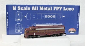 N SCALE PENNSYLVANIA FP7 ALL METAL LOCOMOTIVE DCC COMPATIBLE MODEL POWER - Picture 1 of 3