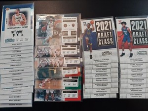 2021-22 Contenders Basketball Insert Draft Class Game Night Ticket International