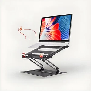 Laptop Stand Ergonomic Portable Laptop Riser Adjustable Height Laptop Holder - Picture 1 of 11