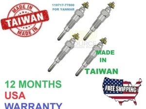 4X 119717-77800 119717-77801 FOR YANMAR 4D98E 4D94E 4TNE92 4TNE98 GLOW PLUG - Picture 1 of 3
