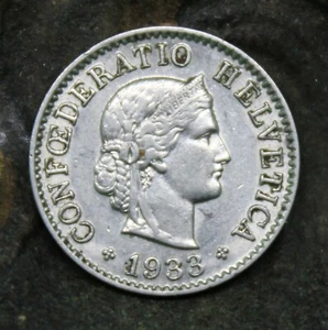 1933 Switzerland 5 Rappen - Picture 1 of 2