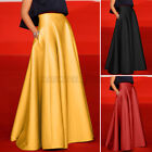 ZANZEA 8-24 Women A-Line Skirt High Waist Skirt Flare Swing Long Maxi Dress HOT