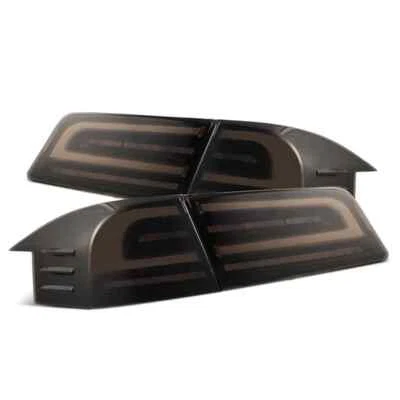 Luces traseras LED secuenciales negras para Tesla Model S Luxx 2012-2021 Foto 1 de 4