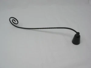 Black Metal Swirl Bell Candle Snuffer - Picture 1 of 5