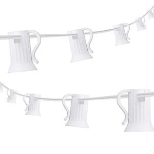 100FT C9 Light String Christmas Stringer, E17 Light Sockets 12" Spacing, C9 S... - Picture 1 of 7
