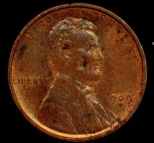 Penny centesimo di grano Lincoln 1909 VDB-P ottime condizioni DIFFICILE DA TROVARE - Foto 1 di 2